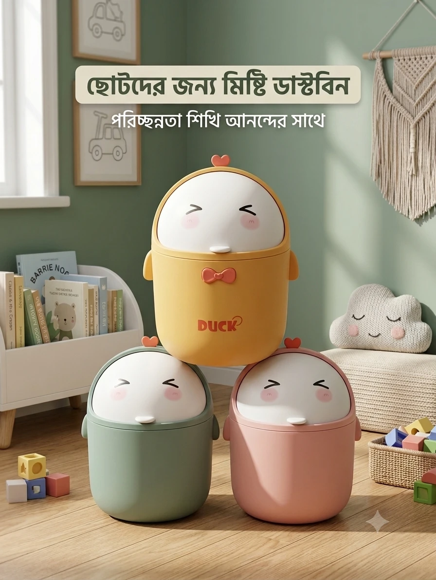 mini cute dustbin